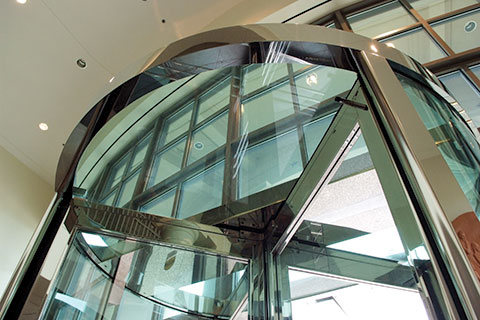 a revolving door by Door Services